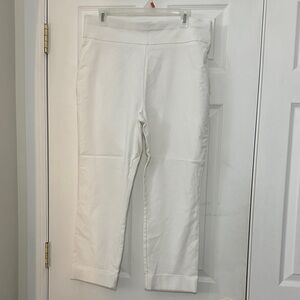 New York & Co White Cropped Pants size XL